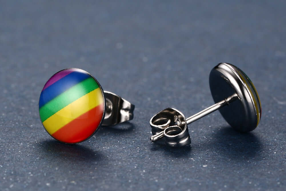 Exclusive Pride Earrings/Studs earring, merch, stud Earring thepridecolors