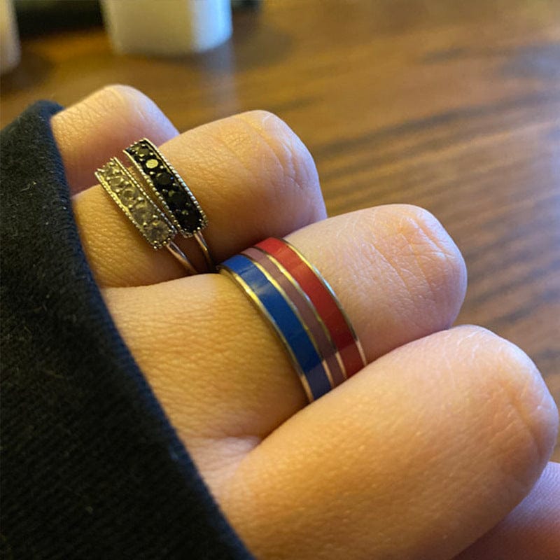 Bisexual Pride Ring | LGBT+ Pride Merch