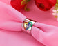 Stainless Steel Rainbow Couples Ring