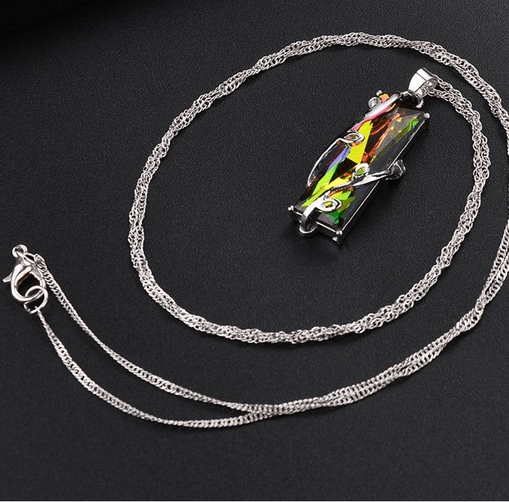 Eternal Love Pride Pendant Necklace in Rainbow - LGBT+ Jewelry