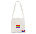 Pride Flag Canvas Bag |  LGBT+ Flag Rainbow Embroidered bag, gay, merch accessories thepridecolors
