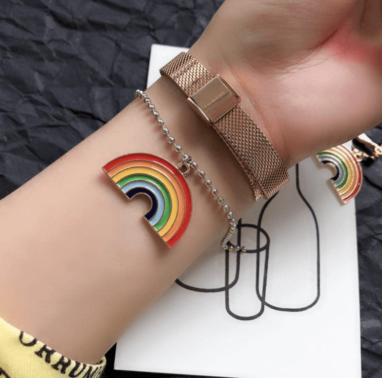 Rainbow Earrings/Necklace/Bracelet merch Earring thepridecolors