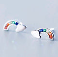 Rainbow Cloud Stud-Earrings merch Earring thepridecolors