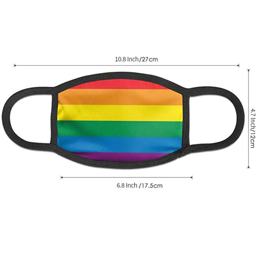 Gay Pride Face Mask merch accessories thepridecolors