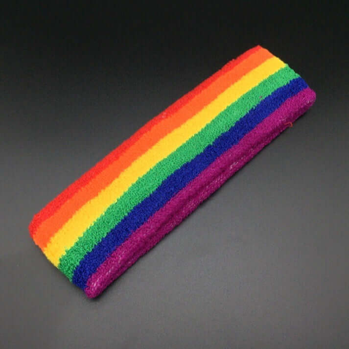 Rainbow Pride Headbands, Wristbands | Sweat Absorbent Bands | Gay Pride LGBT+ Merch bands, gays, head, lgbtqia, sweat, wrist bands thepridecolors