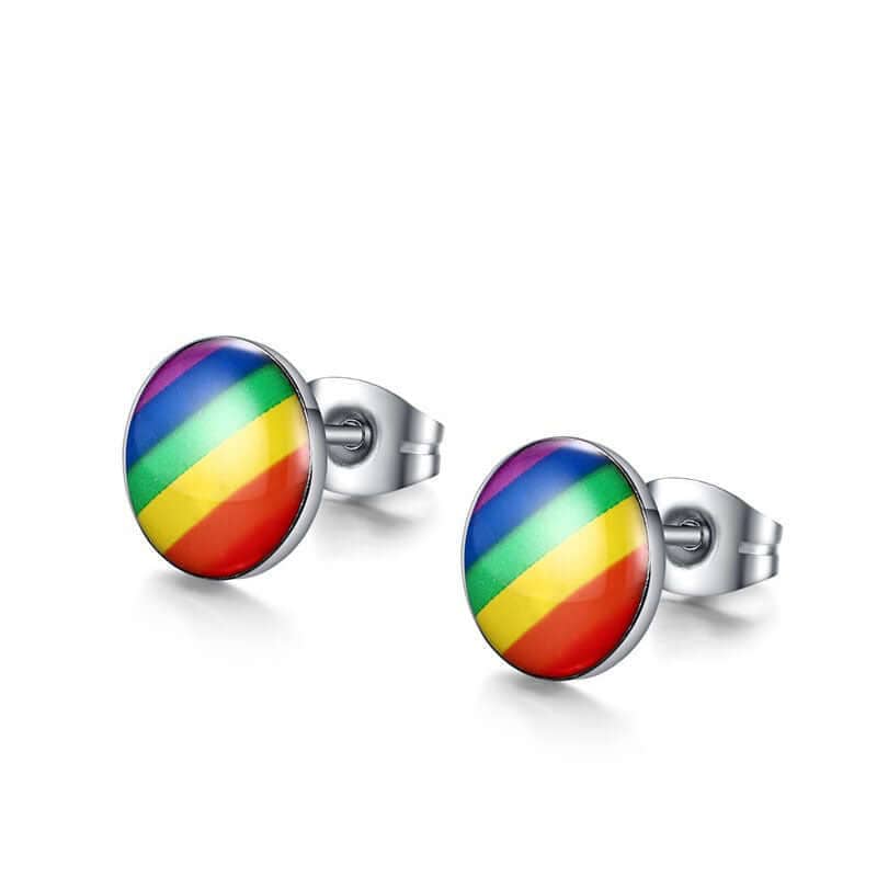 Exclusive Pride Earrings/Studs earring, merch, stud Earring thepridecolors