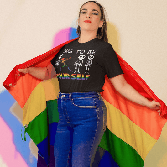 Dare To Be Yourself | LGBT+ Merch | Gay Pride Unisex T-Shirt