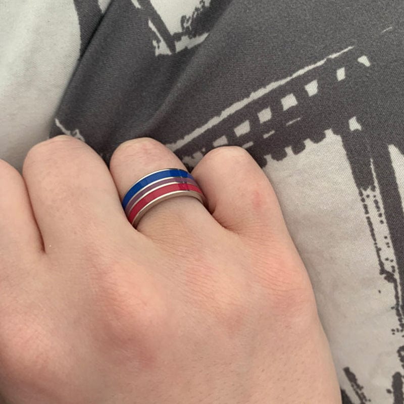 Bisexual Pride Ring | LGBT+ Pride Merch