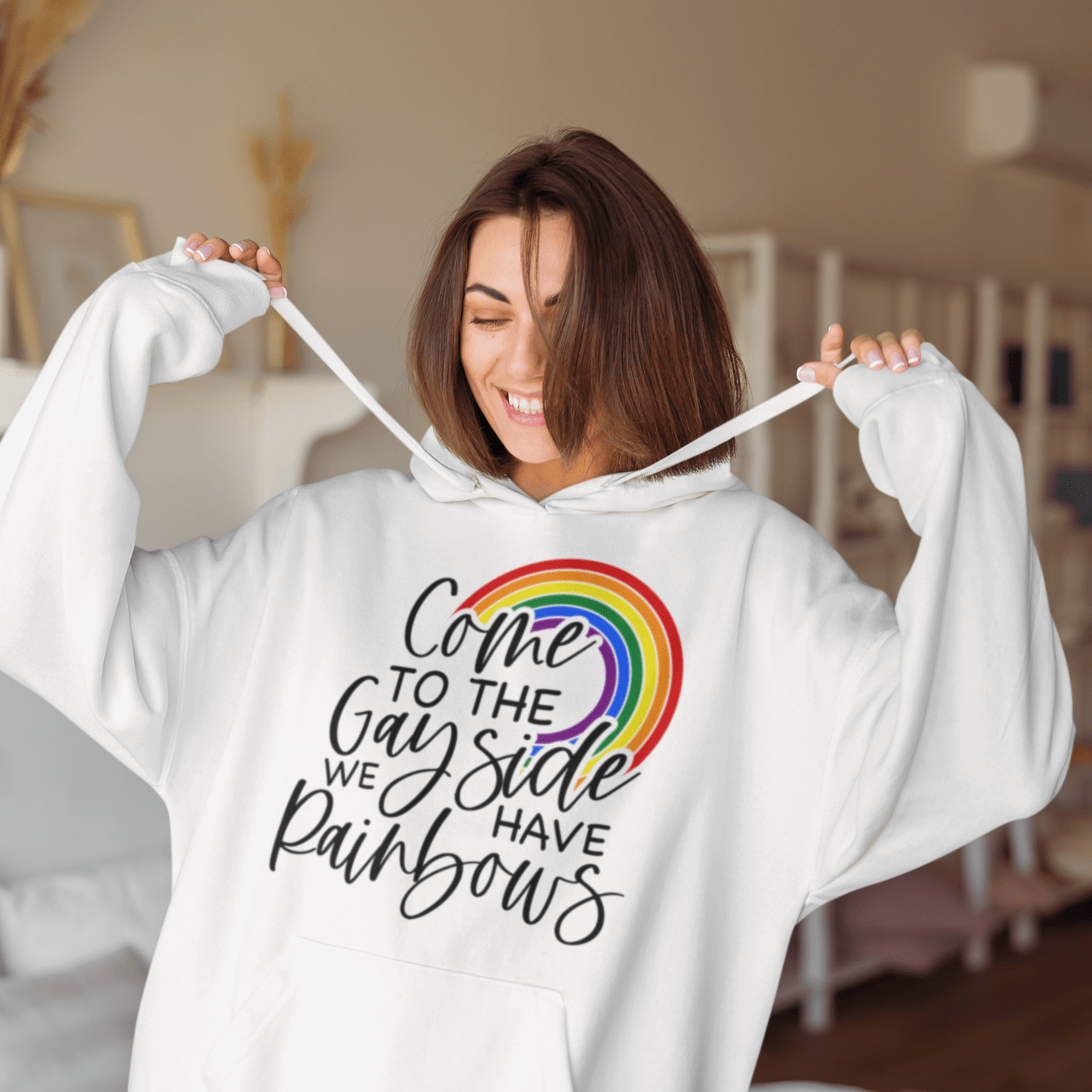 Come To The Gay Side | LGBT+ Merch | Unisex Gay Pride Hoodie