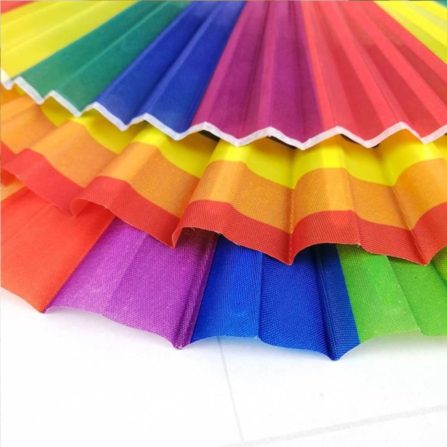 Hand Held Rainbow Folding Fan - Pride Merch chinese, fan, hand, held, merch, pride, rainbow  thepridecolors