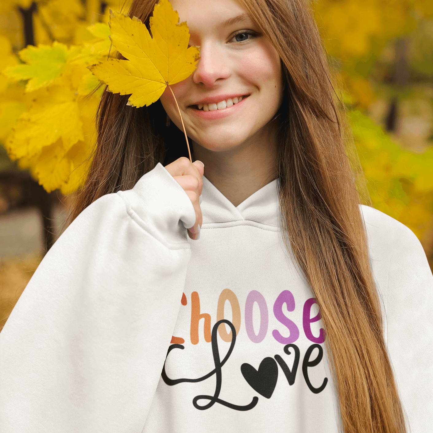 Choose Love | LGBT+ Merch | Unisex Lesbian Pride Hoodie