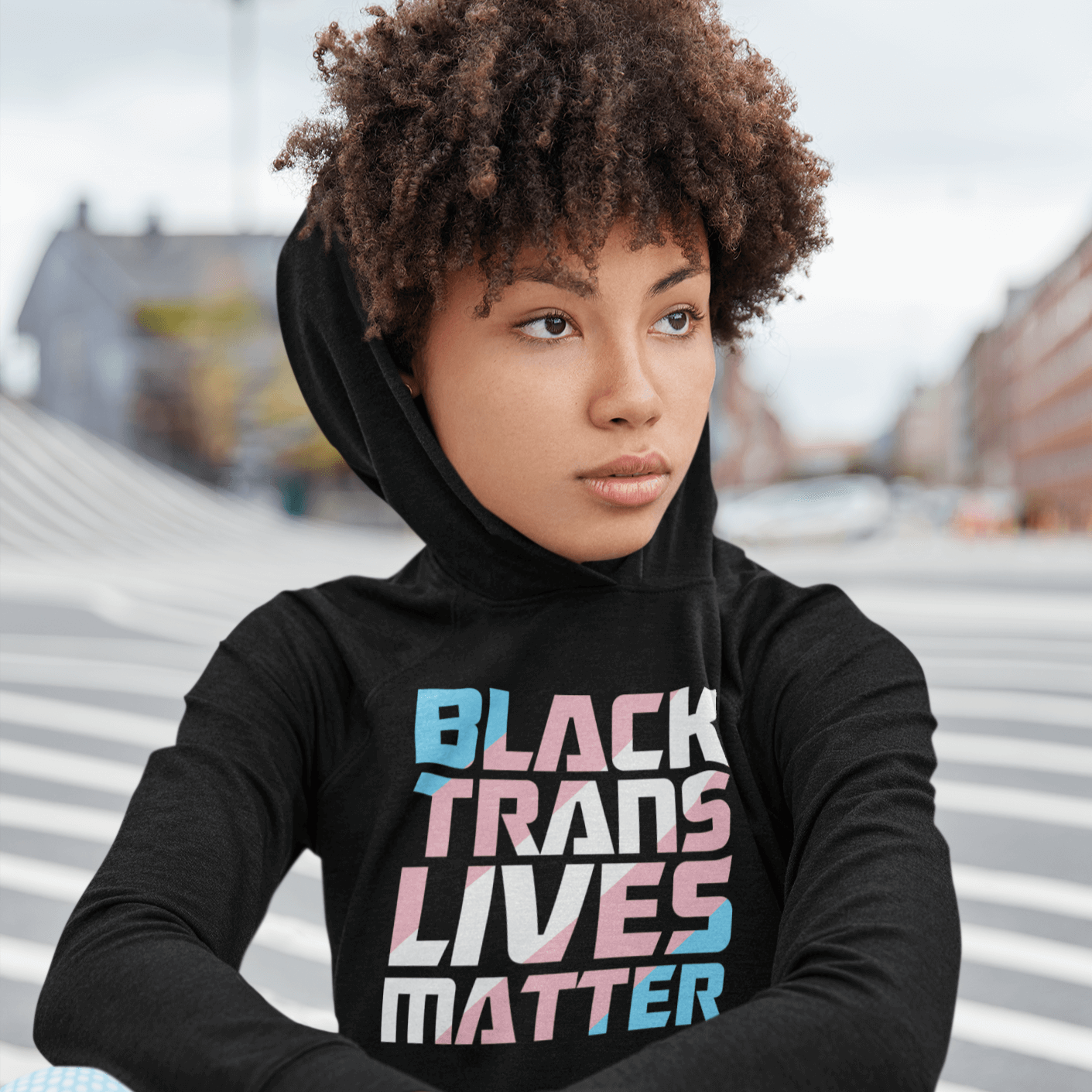 Black Trans Lives Matter | LGBT+ Merch | Transgender Pride Unisex Hoodie