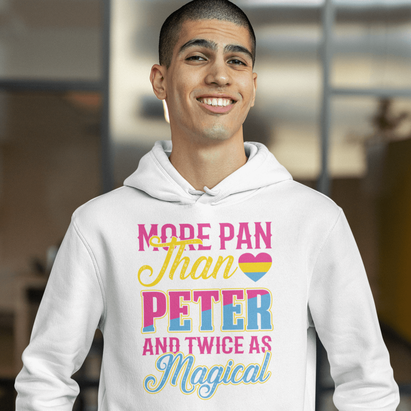 More Pan Than Peter | LGBT+ Merch | Pansexual Pride Unisex Hoodie