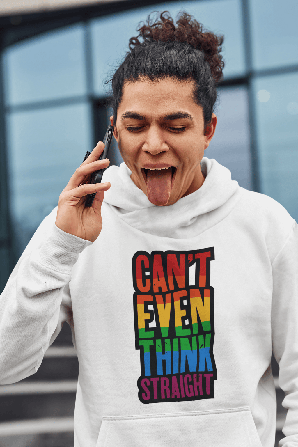 Can't Even Think Straight | LGBT+ Merch | Unisex Hoodie hoodie, hoodies Sweatshirts thepridecolors