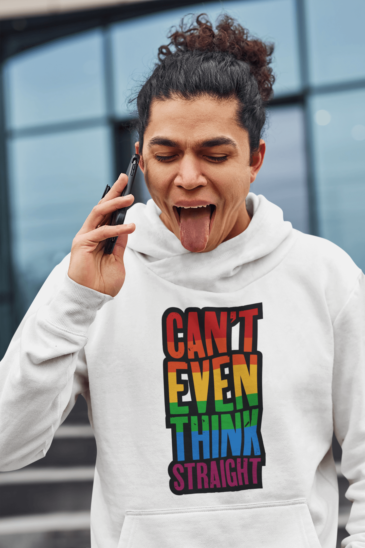 Can't Even Think Straight | LGBT+ Merch | Unisex Hoodie hoodie, hoodies Sweatshirts thepridecolors