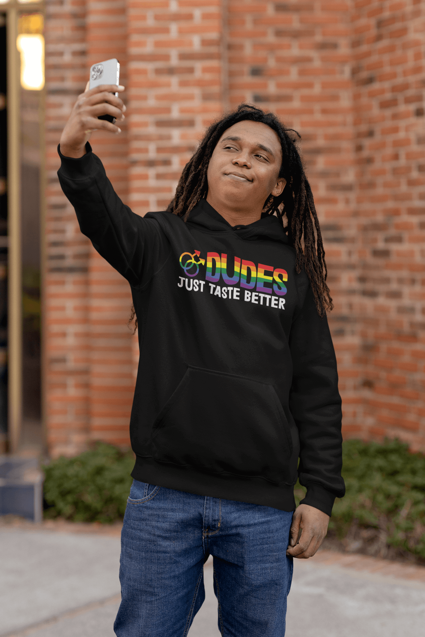 Dudes Just Taste Better | LGBT+ Merch | Gay Pride Unisex Hoodie