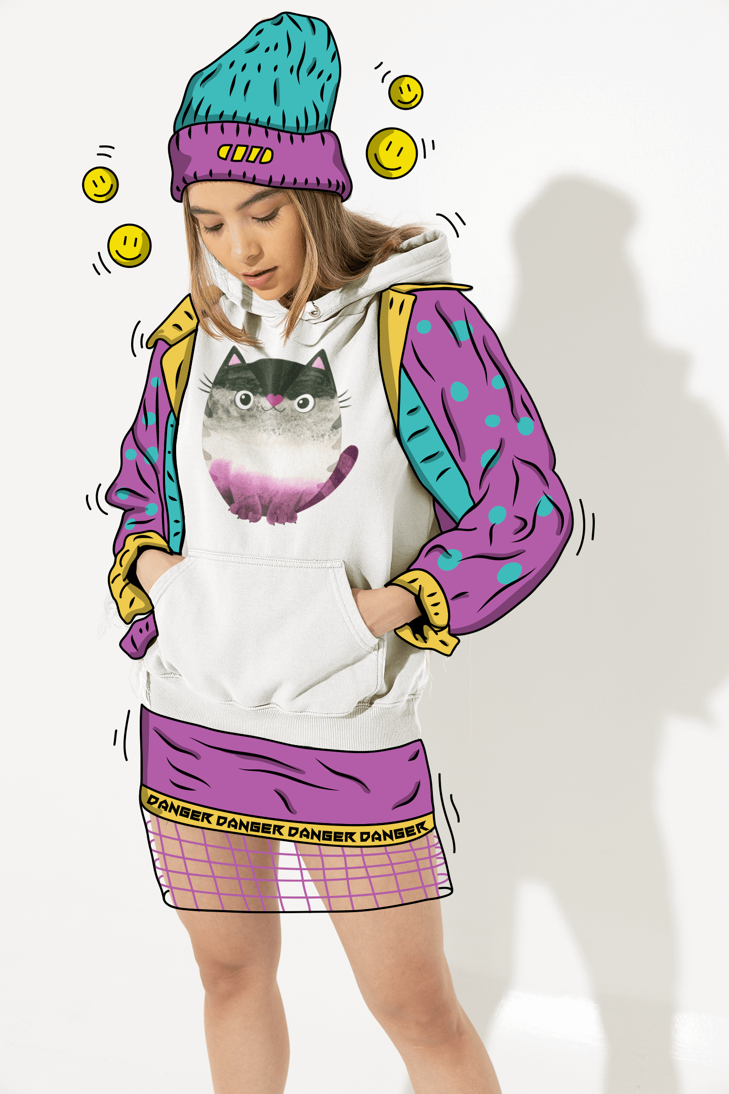 Asexual Cat Hoodie | LGBT+ Merch | Unisex - Subtle Asexual Pride Hoodie