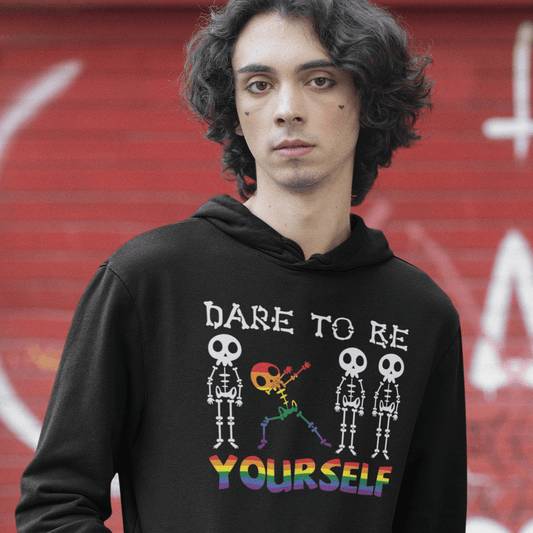 Dare To Be Yourself | LGBT+ Merch | Gay Pride Unisex Hoodie