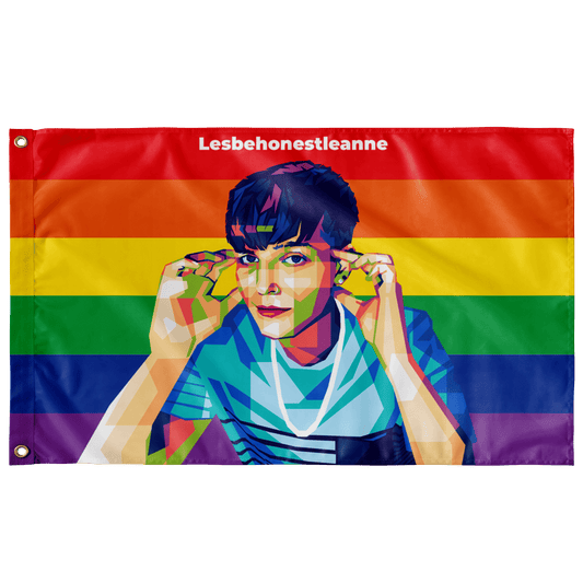 Lesbehonestleanne Pride Flag Hidden recommendation, merch Flags thepridecolors