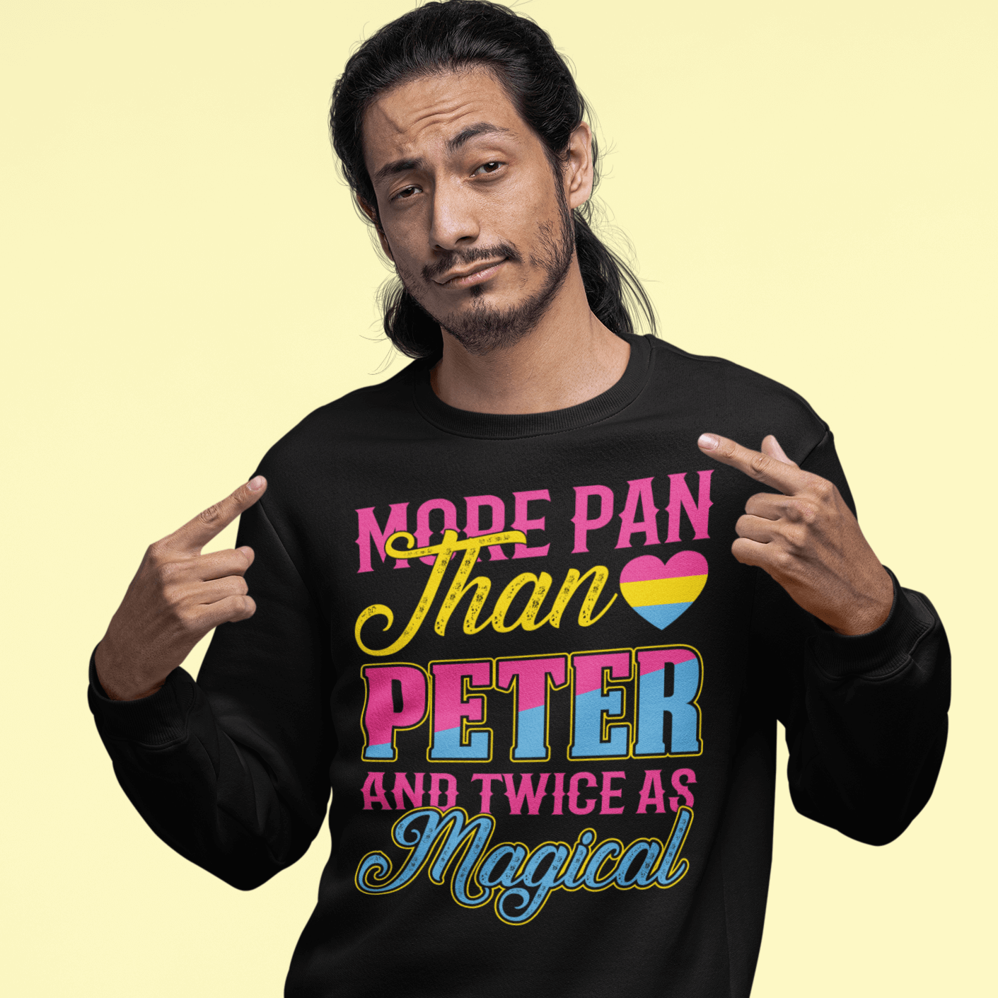 More Pan Than Peter | LGBT+ Merch | Pansexual Pride Unisex Sweatshirt