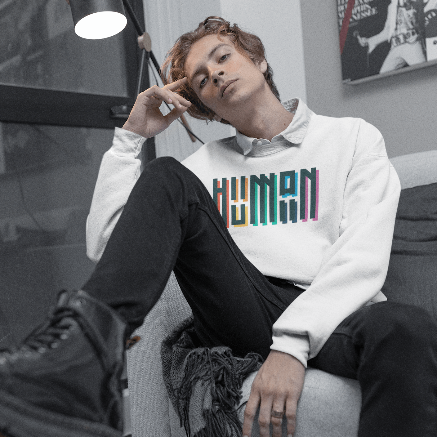 Human Rainbow Sweatshirt | LGBT+ Merch | Unisex Gay Pride Sweatshirt sweat, sweatshirt Sweatshirts thepridecolors