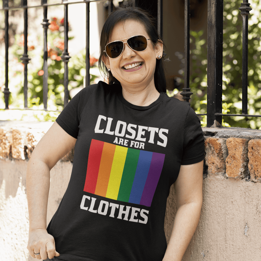 Closets Are For Clothes | LGBT+ Merch | Gay Pride Unisex T-Shirt