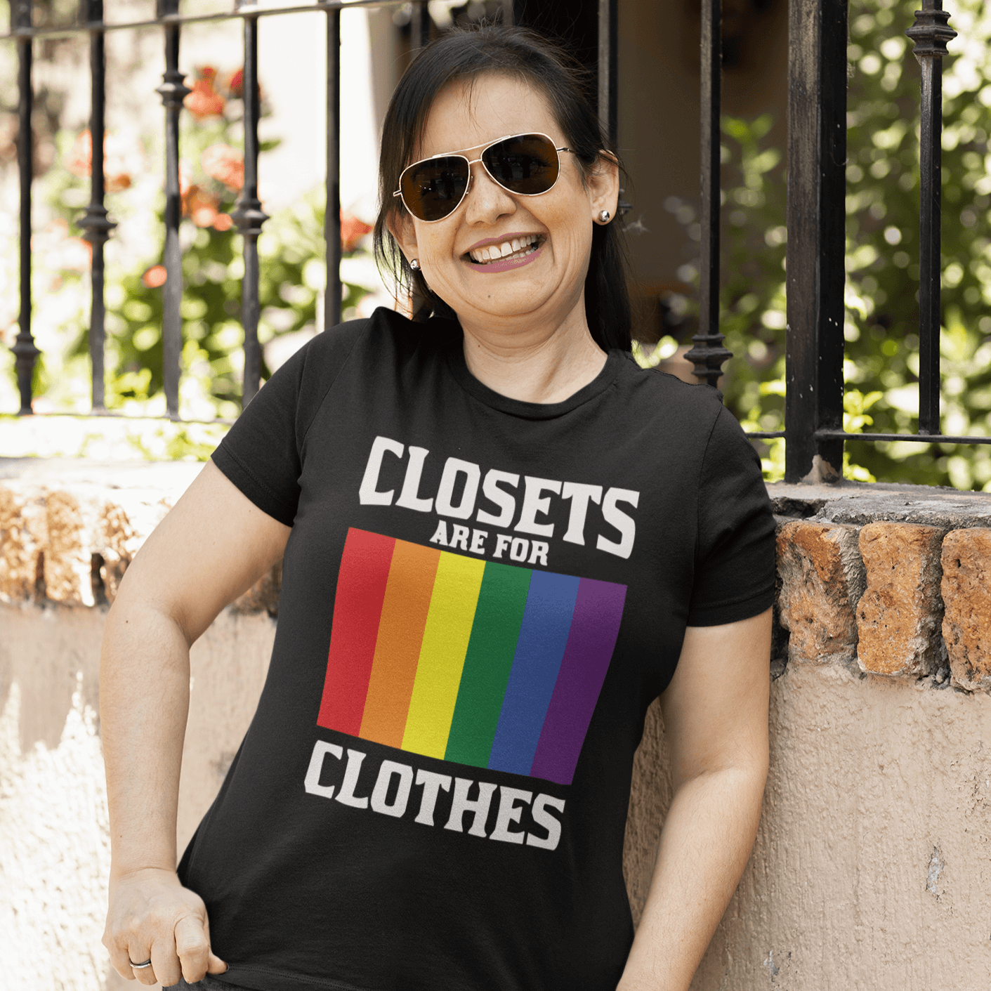 Closets Are For Clothes | LGBT+ Merch | Gay Pride Unisex T-Shirt