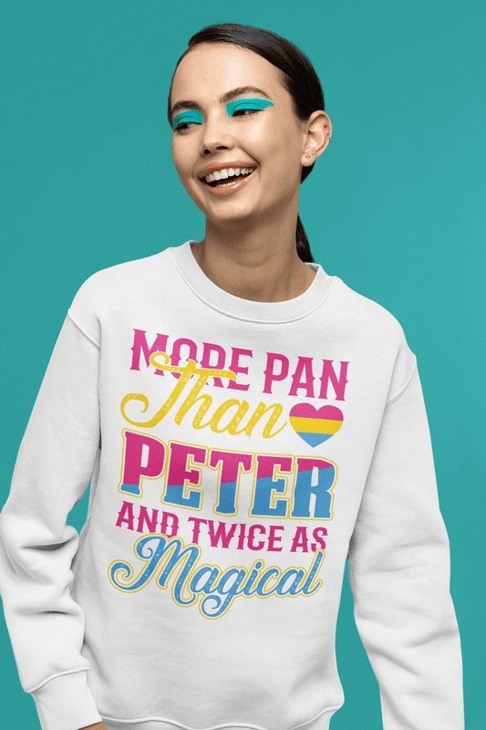 More Pan Than Peter | LGBT+ Merch | Pansexual Pride Unisex Sweatshirt