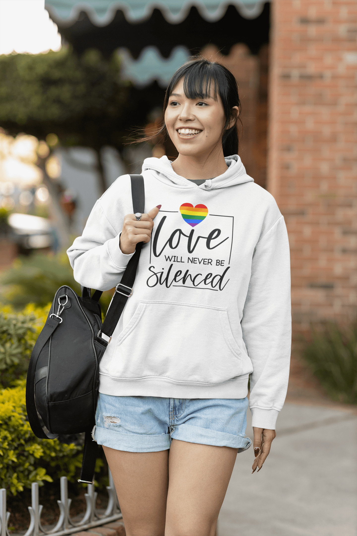 Love Will Never Be Silenced | LGBT+ Merch | Unisex Gay Pride Hoodie