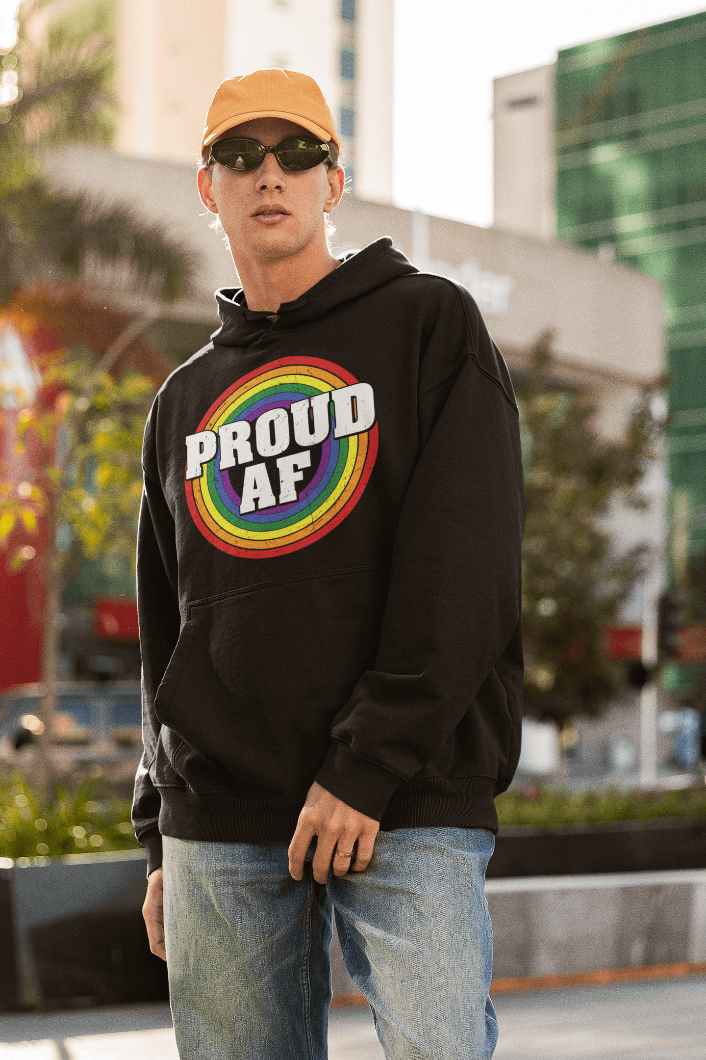 Proud AF | LGBT+ Merch | Gay Pride Unisex Hoodie