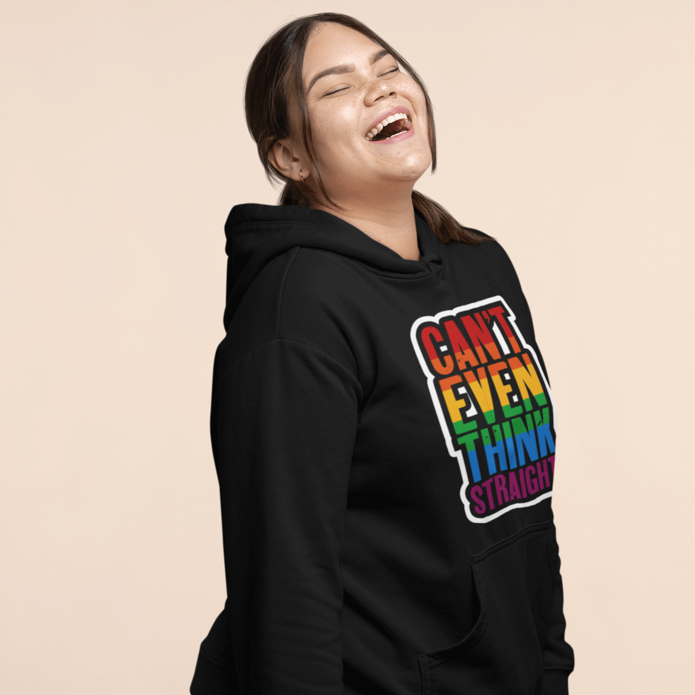 Can't Even Think Straight | LGBT+ Merch | Unisex Hoodie hoodie, hoodies Sweatshirts thepridecolors