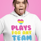 Plays For Any Team | LGBT+ Merch | Pansexual Pride Unisex Hoodie