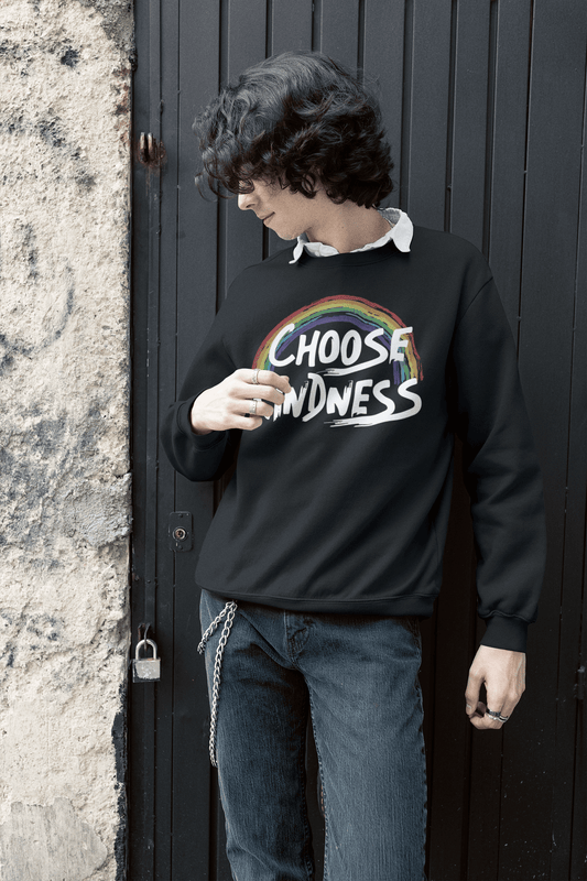 Choose Kindness | LGBT+ Merch | Pride Unisex Sweatshirt sweat, sweatshirt Sweatshirts thepridecolors