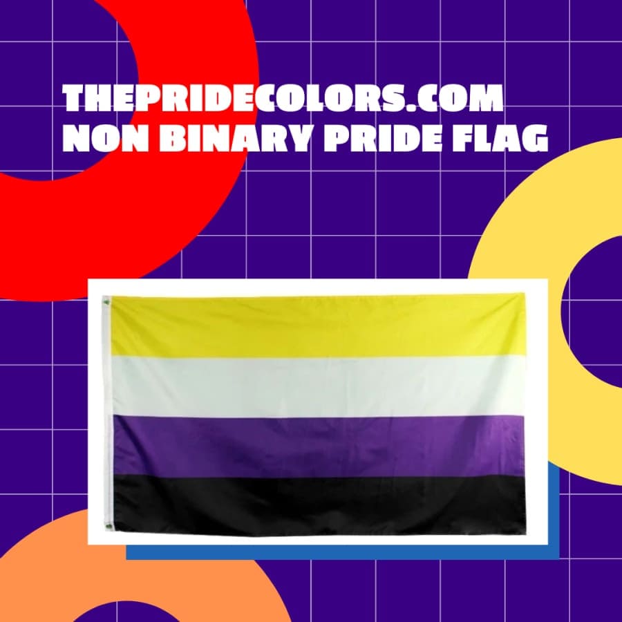 Non Binary Pride Flag - LGBT+ Merch | 3X5 ft binary, flag, flags, free, Hidden recommendation, merch, nb, non, non binary, nonbinary standard pride flags thepridecolors