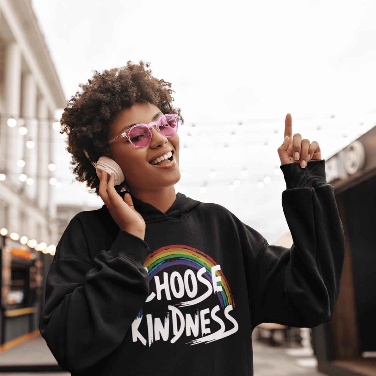 Choose Kindness | LGBT+ Merch | Pride Unisex Hoodie hoodie, hoodies Sweatshirts thepridecolors