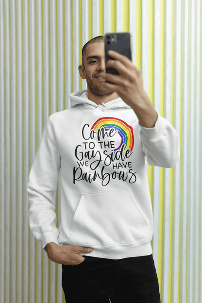 Come To The Gay Side | LGBT+ Merch | Unisex Gay Pride Hoodie