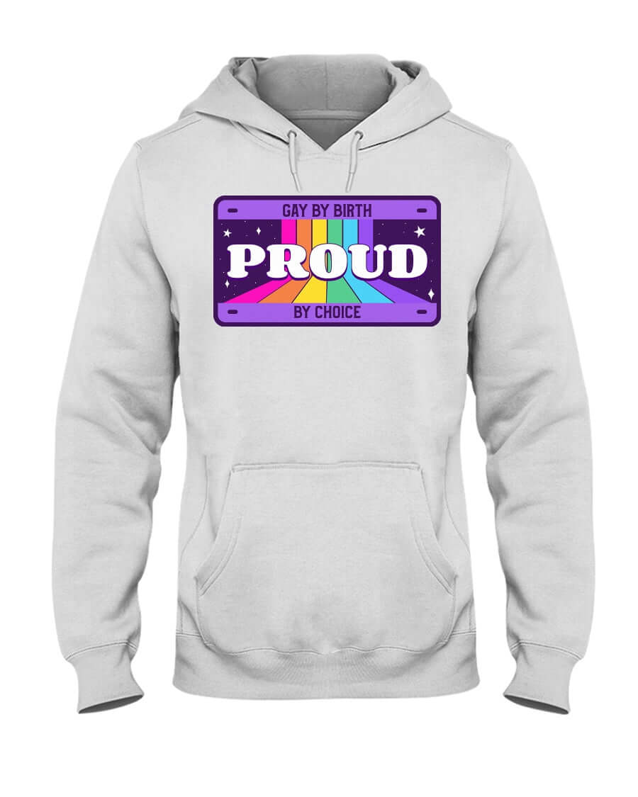 Gay By Birth, Proud By Choice | LGBT+ Merch | Unisex Hoodie hoodie, hoodies Sweatshirts thepridecolors