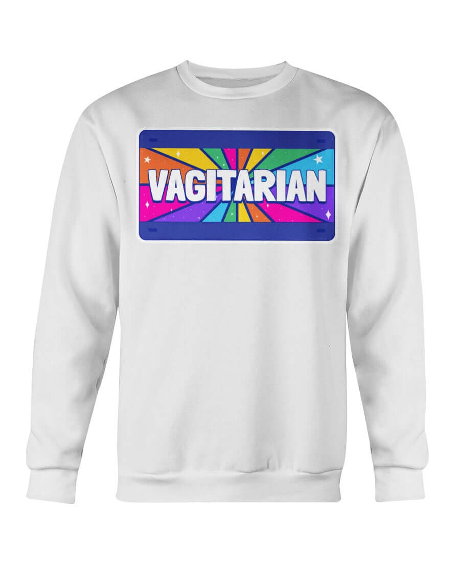 Vagitarian | LGBT+ Merch | Unisex Lesbian Pride Sweatshirt sweat, sweatshirt Sweatshirts thepridecolors