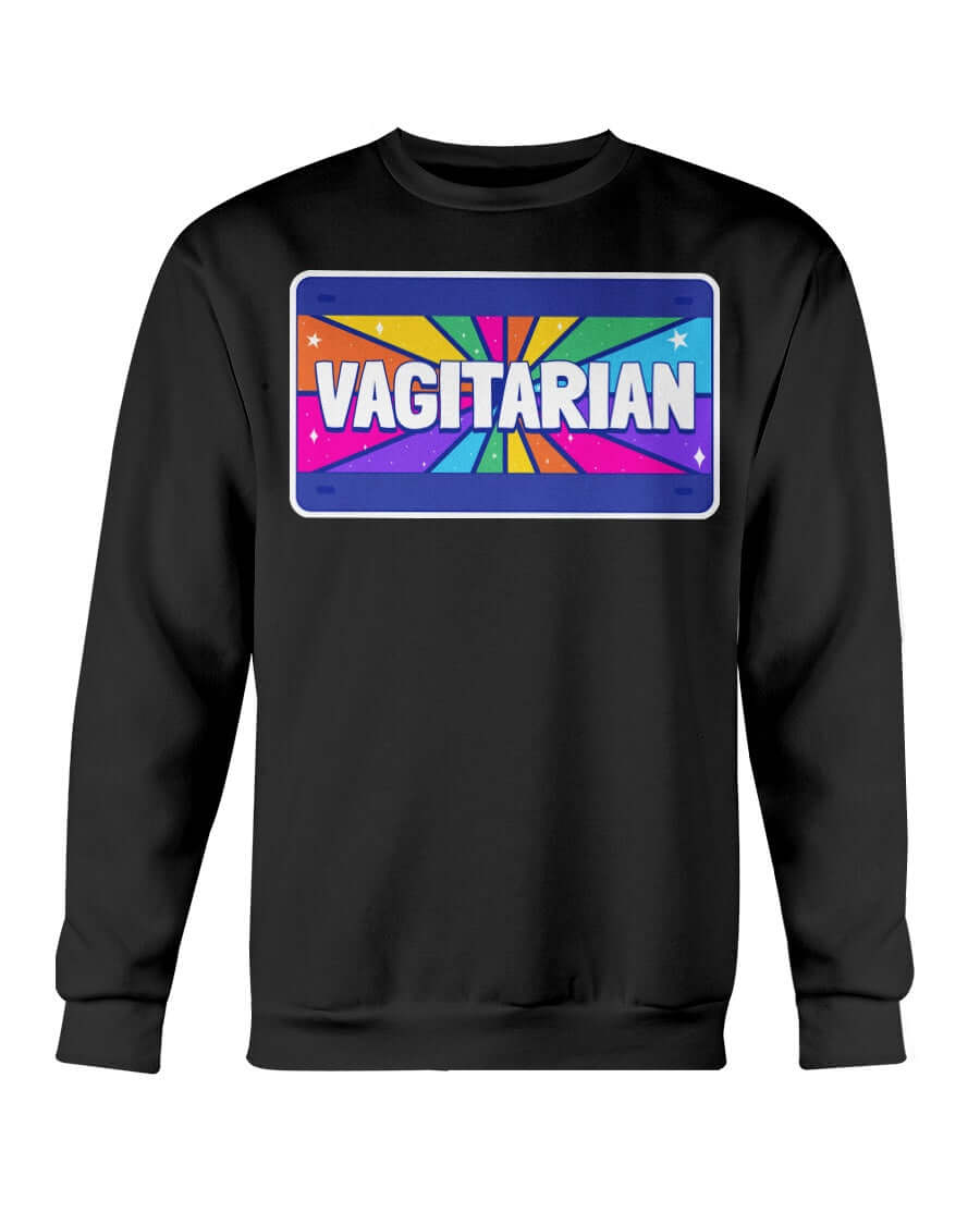 Vagitarian | LGBT+ Merch | Unisex Lesbian Pride Sweatshirt sweat, sweatshirt Sweatshirts thepridecolors