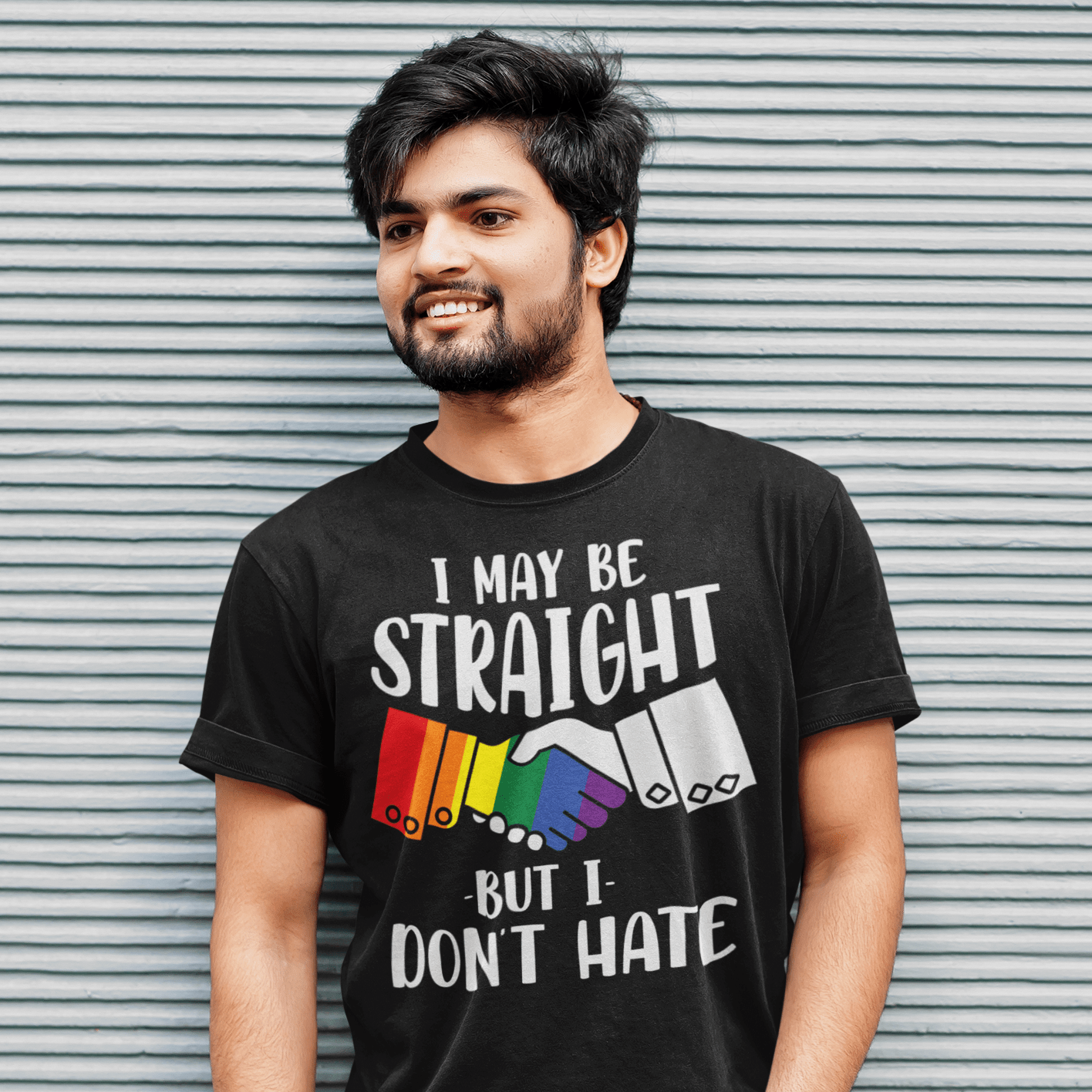 Straight But Don't Hate | Pride Merch | LGBT+ Ally Unisex T-Shirt