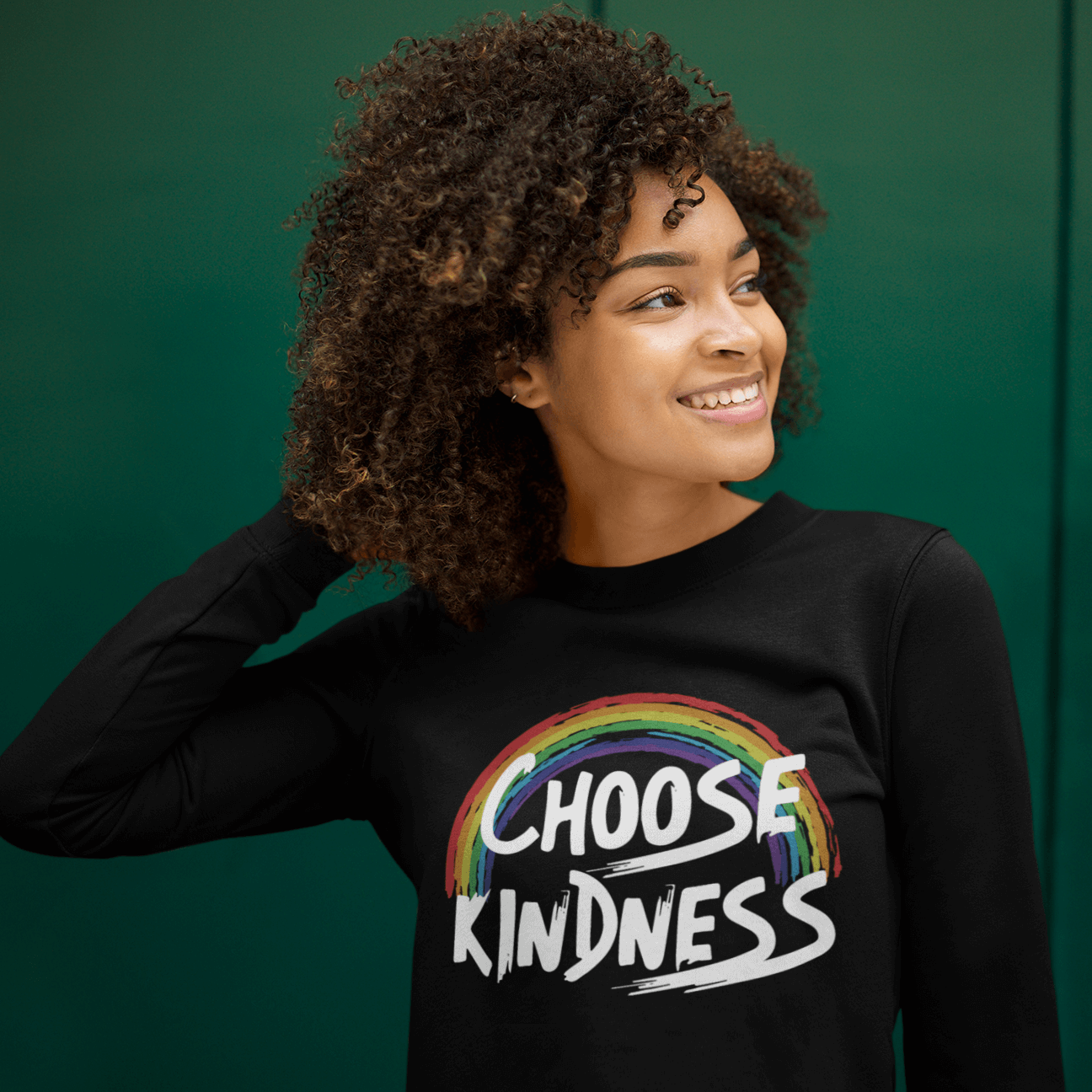 Choose Kindness | LGBT+ Merch | Pride Unisex Sweatshirt sweat, sweatshirt Sweatshirts thepridecolors