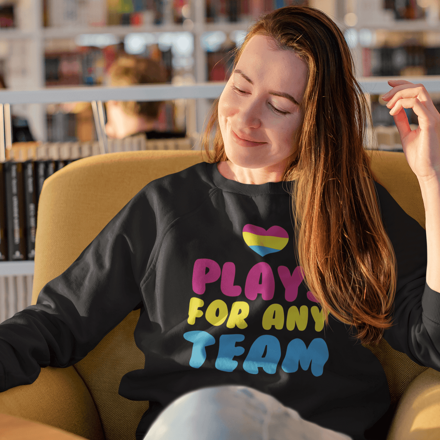 Plays For Any Team | LGBT+ Merch | Pansexual Pride Unisex Sweatshirt