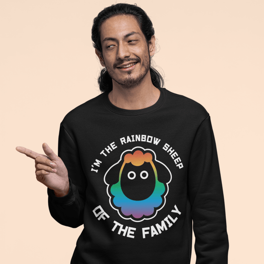 I'm The Rainbow Sheep Of The Family | LGBT+ Merch | Unisex Pride Sweatshirt sweat, sweatshirt Sweatshirts thepridecolors