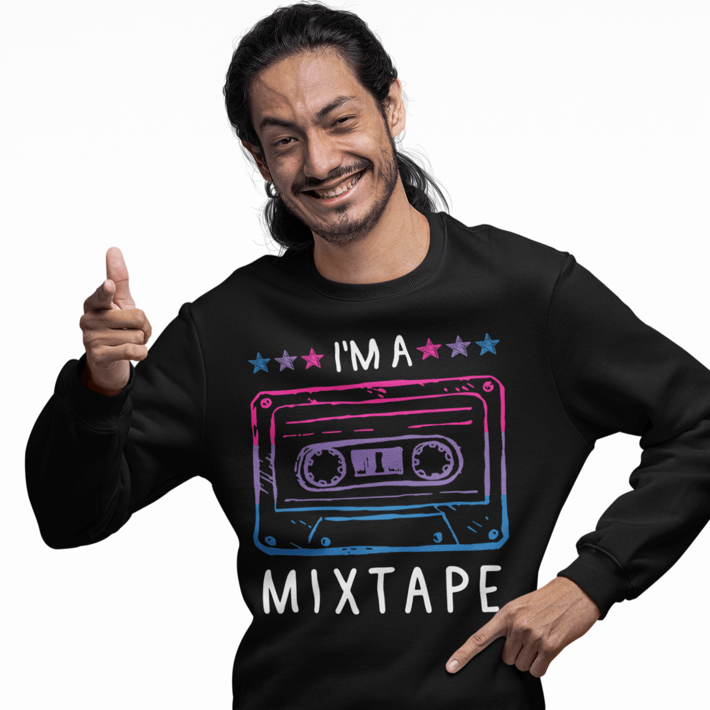 I'm A Mixtape | LGBT+ Merch | Bisexual Pride Unisex Sweatshirt