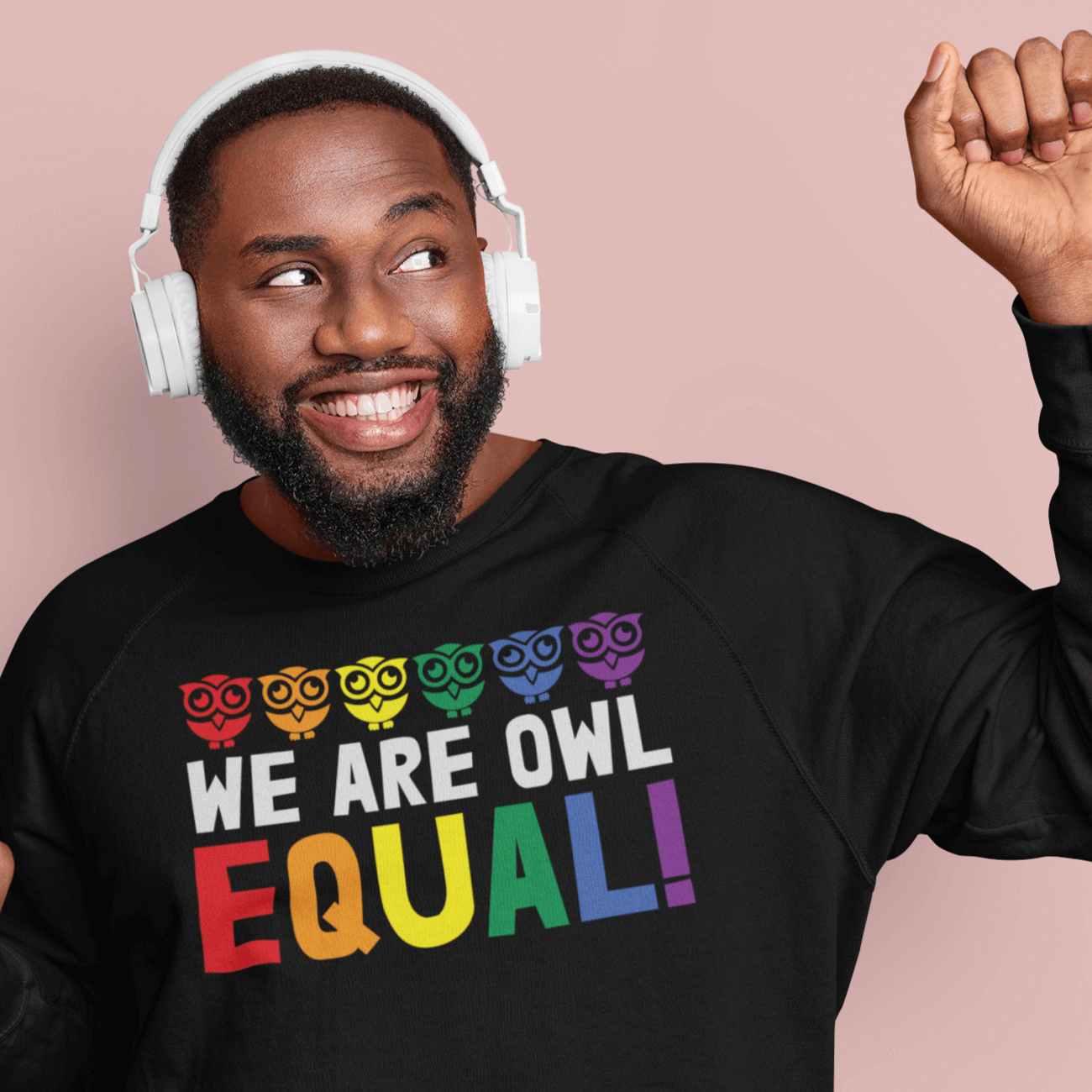 We're Owl Equal | LGBT+ Merch | Funny Gay Pride Unisex Sweatshirt