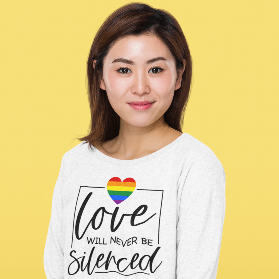 Love Will Never Be Silenced | LGBT+ Merch | Unisex Gay Pride Sweatshirt