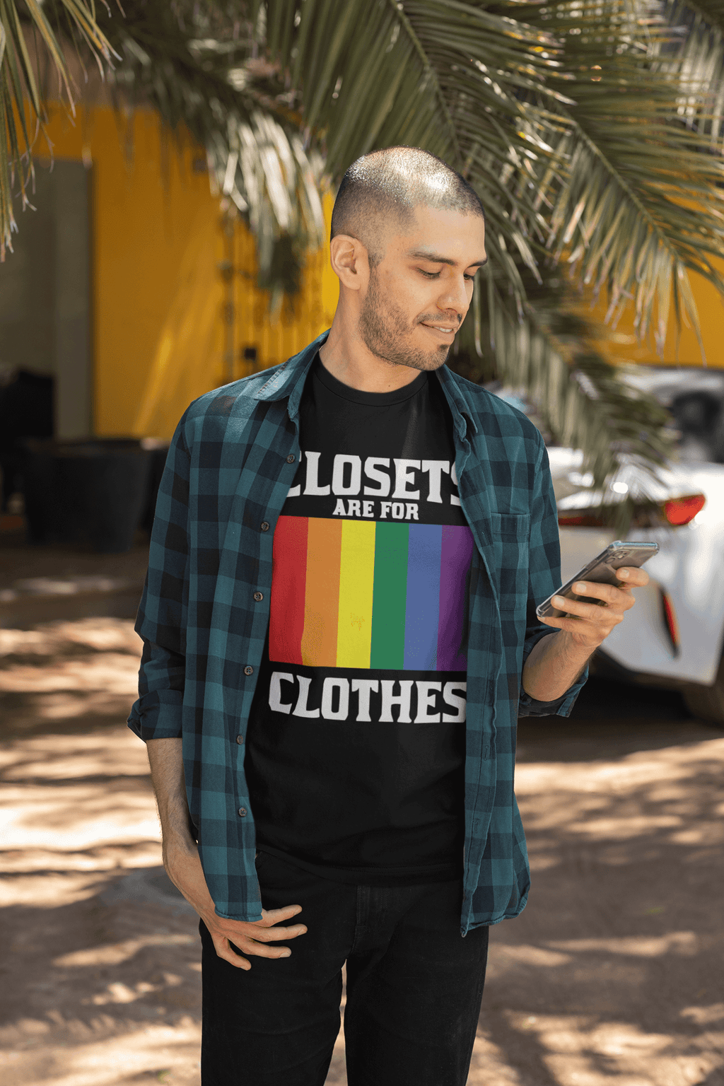 Closets Are For Clothes | LGBT+ Merch | Gay Pride Unisex T-Shirt