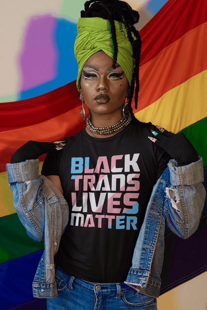 Black Trans Lives Matter | LGBT+ Merch | Transgender Pride Unisex T-Shirt