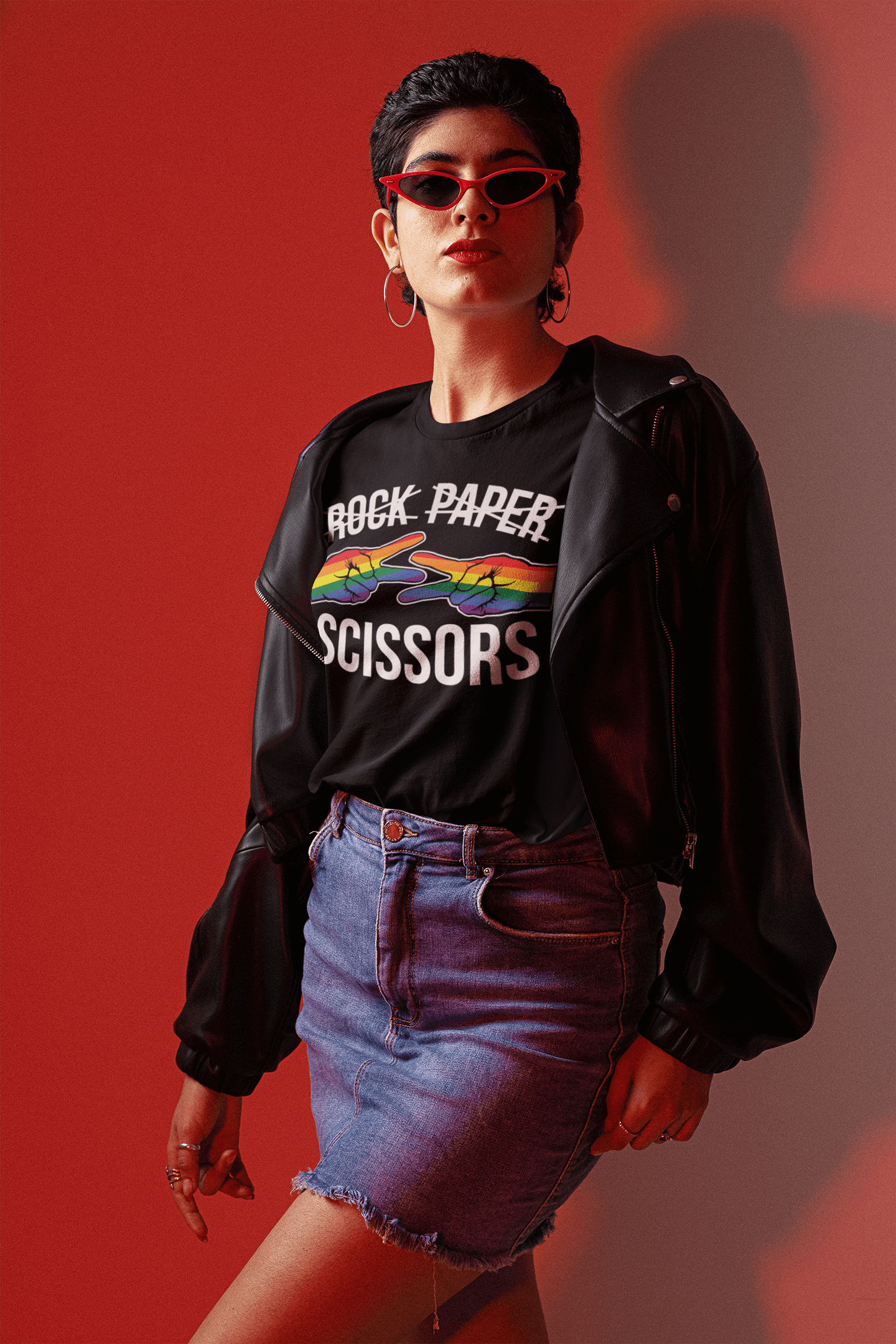 Rock, Paper, Scissors | LGBT+ Merch | Lesbian Pride Unisex T-Shirt