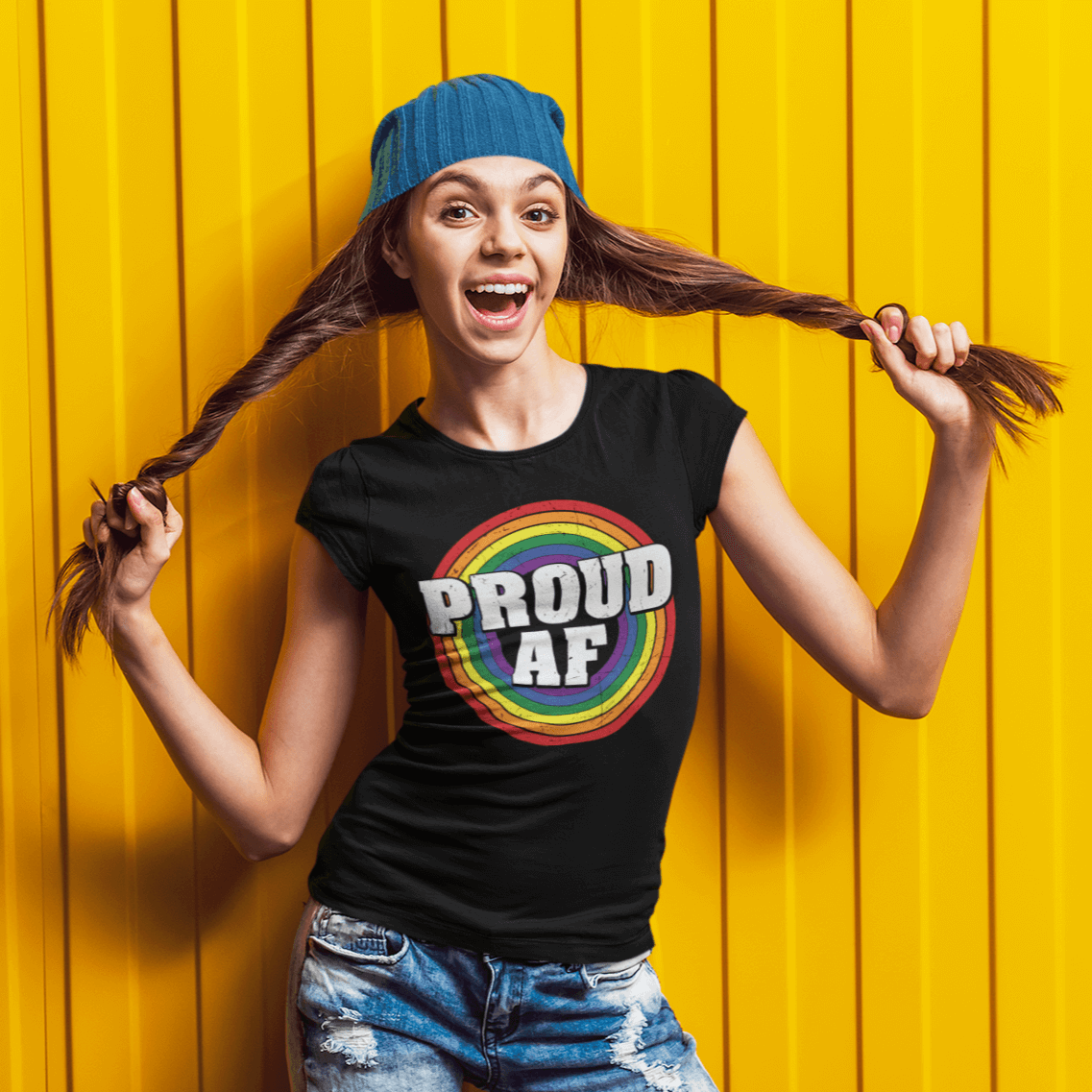 Proud AF | LGBT+ Merch | Gay Pride Unisex T-Shirt